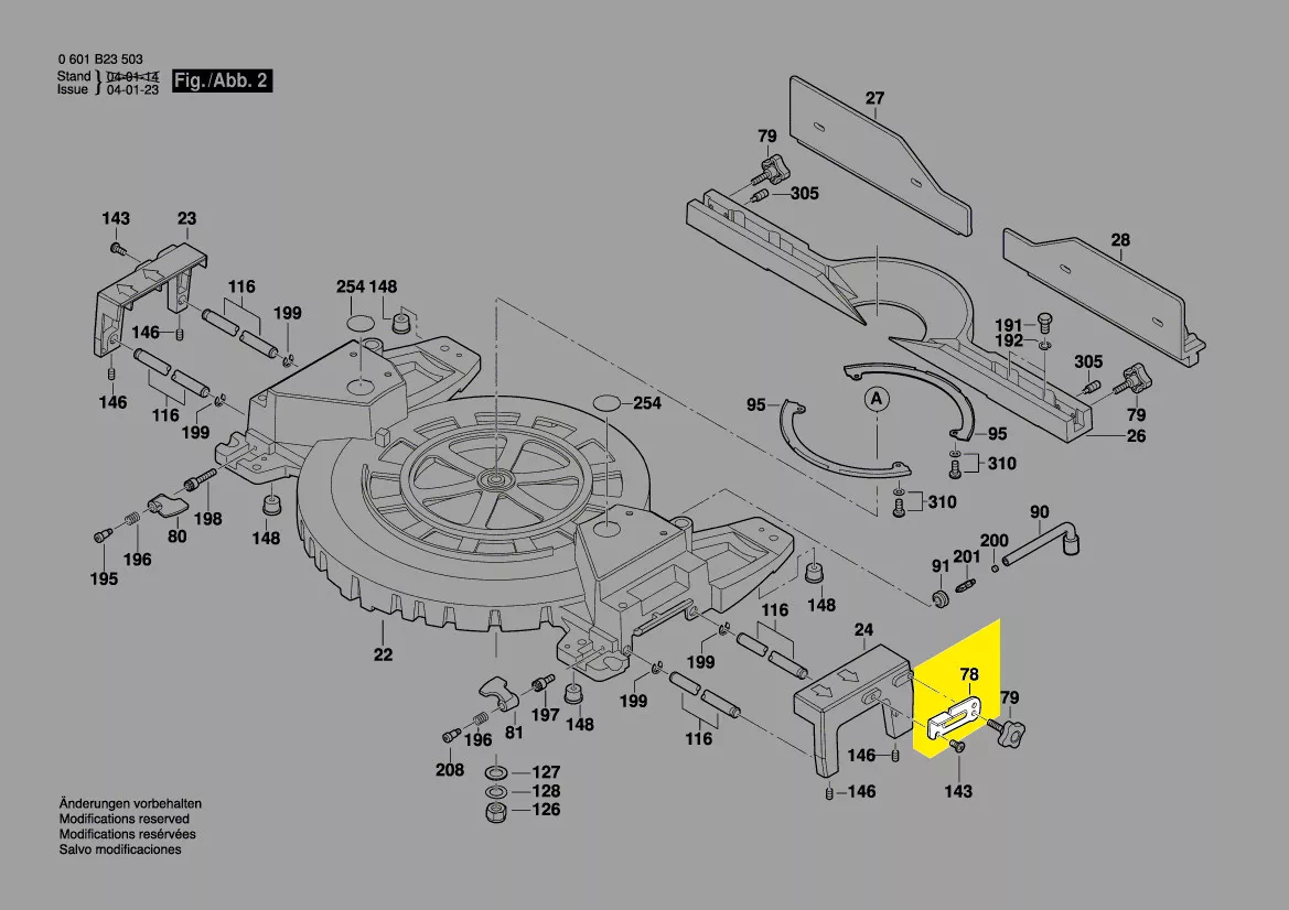 Butée longitudinale réf. 2 610 915 686 Bosch